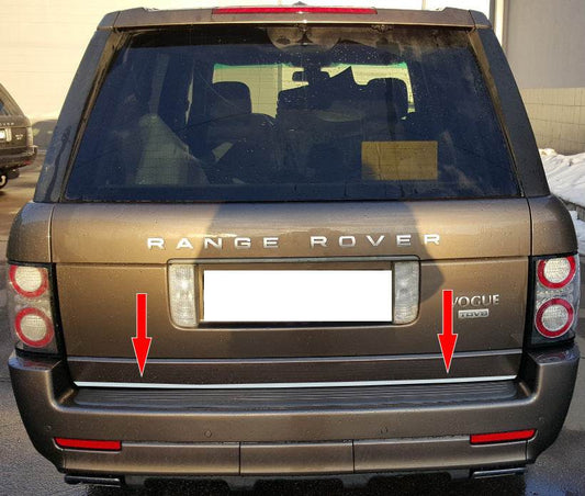 The edge of the trunk (stainless steel). for Range Rover III L322 2002-2012 - Reelken Auto