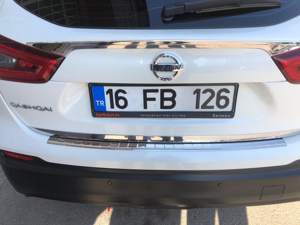 Chrome trim above license plate (stainless steel) for Nissan Qashqai 2014-2021 - image 6