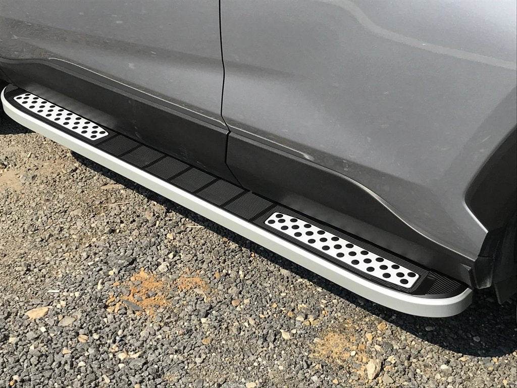 Side sills Tayga V2 (2 pieces, aluminum) for Toyota Rav 4 2019- - Reelken Auto