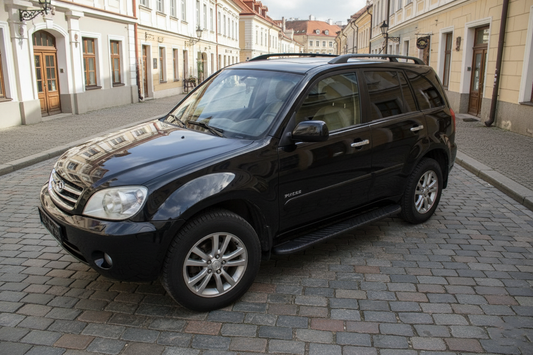 Side Steps Bosphorus Black (2 pcs, Aluminum) for Chery Tiggo 1 2005-2016 - image 1