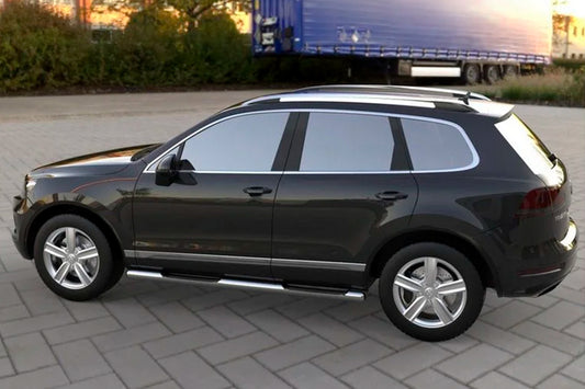 Side Bars (2 pcs, Stainless Steel) for Volkswagen Touareg 2010-2018 - image 1