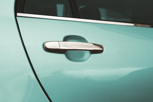 Pads on handles (4-piece, stainless steel) for Toyota Yaris 2006-2011 - image 1