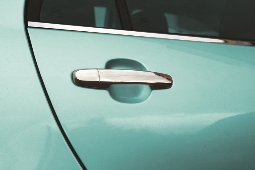 Chrome Door Handle Covers (4 pcs, Stainless Steel) for Toyota Yaris 2006-2011 - image 1