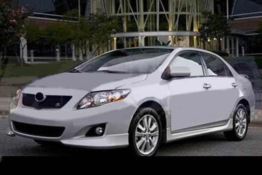 Pad on the front bumper (paintable) for Toyota Corolla 2007-2013 - Reelken Auto