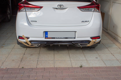Rear bumper diffuser (2016-2018, primed for painting) for Toyota Auris 2012-2018 - image 1