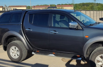 Window Deflectors (4 pcs, Sunplex Sport) for Mitsubishi L200 2006-2015 - image 3