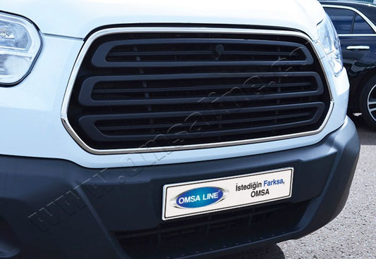 Grille trim (2014-2018, 2 pieces, stainless steel) for Ford Transit 2014↗ - image 1