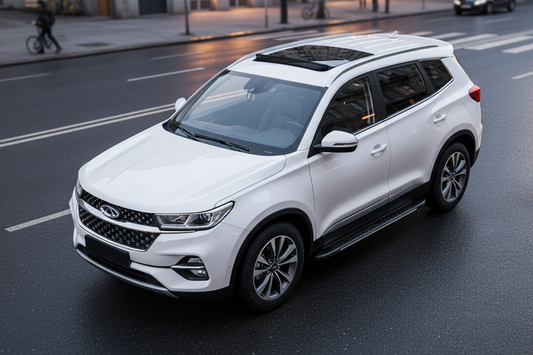 Side Steps Bosphorus Grey (2 pcs, Aluminum) for Chery Tiggo 7 2020- - image 1