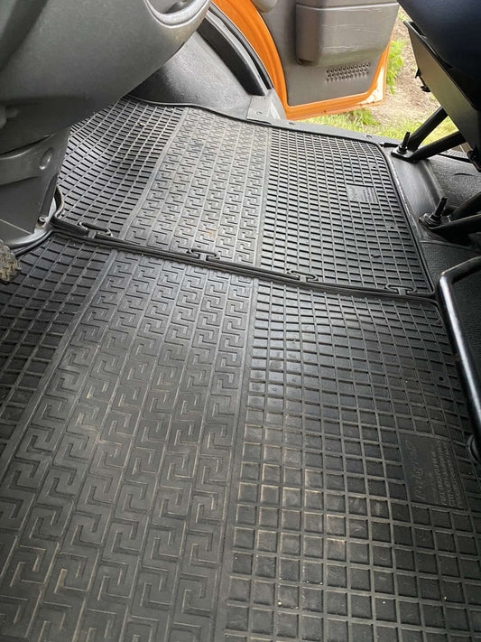 Rubber Floor Mats (2 pcs, Polytep) for Peugeot Boxer 1994-2006 - image 1