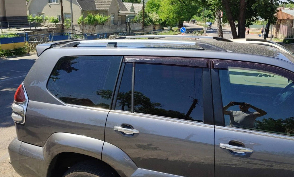 Roof rails Chrome Turkish for Toyota Land Cruiser Prado 120 - image 2