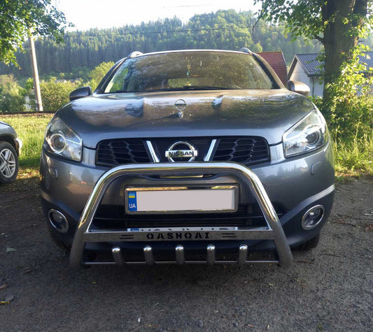 The WT003 bumper guard (stainless) for Nissan Qashqai 2007-2010 - image 1
