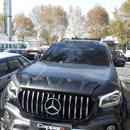 Hood Scoop Cover Set DRAGON (3 pcs) for Mercedes X class 2017-2020 - image 3