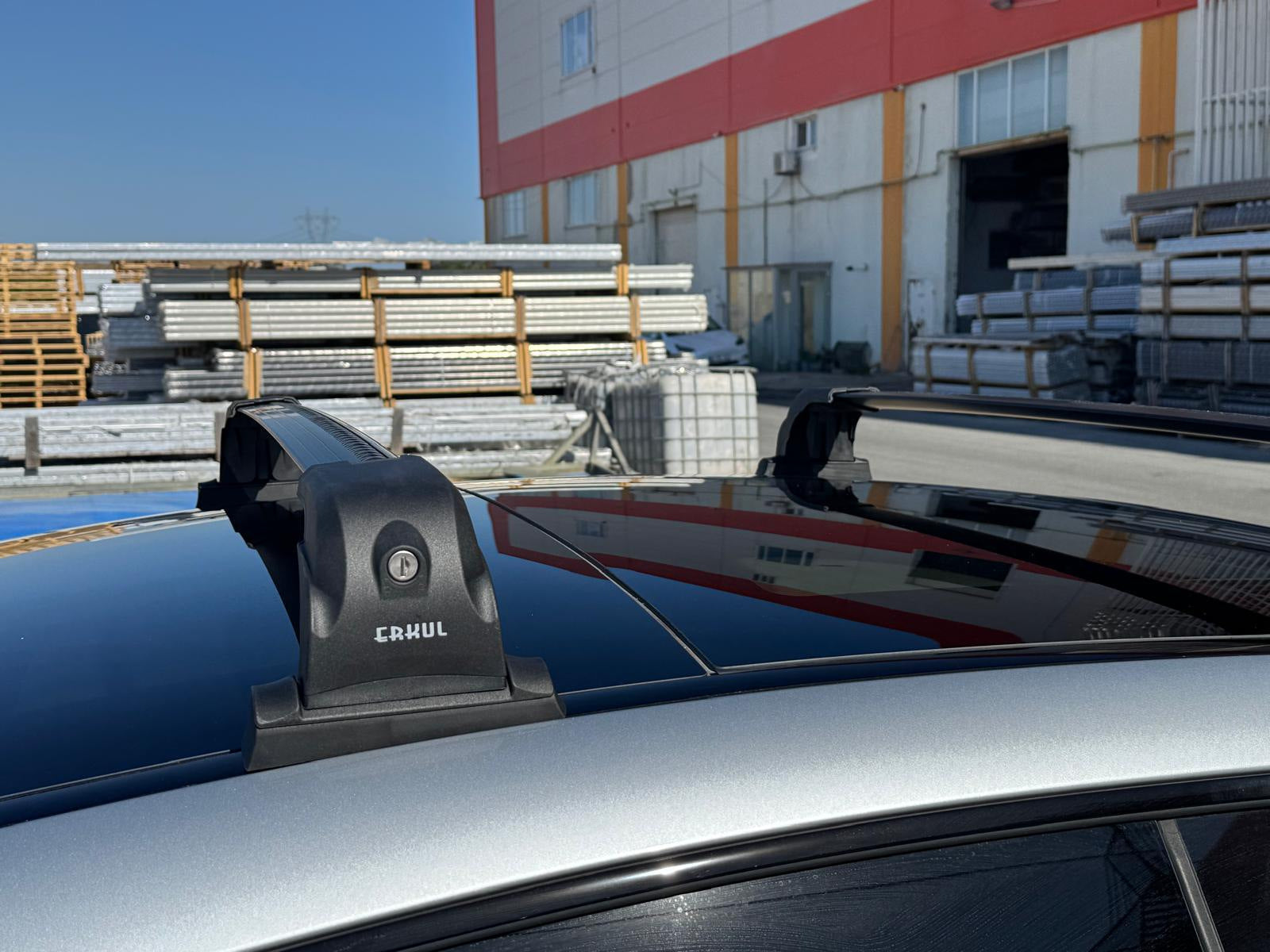 Roof rack (cross bars) for original mounting points Ecem V3 (2 pcs) for Mercedes-Benz E-Class - image 8