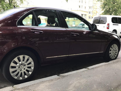 Stainless Steel Door Moulding Covers (6 pcs) for Mercedes C-class W204 2007-2015 - image 4