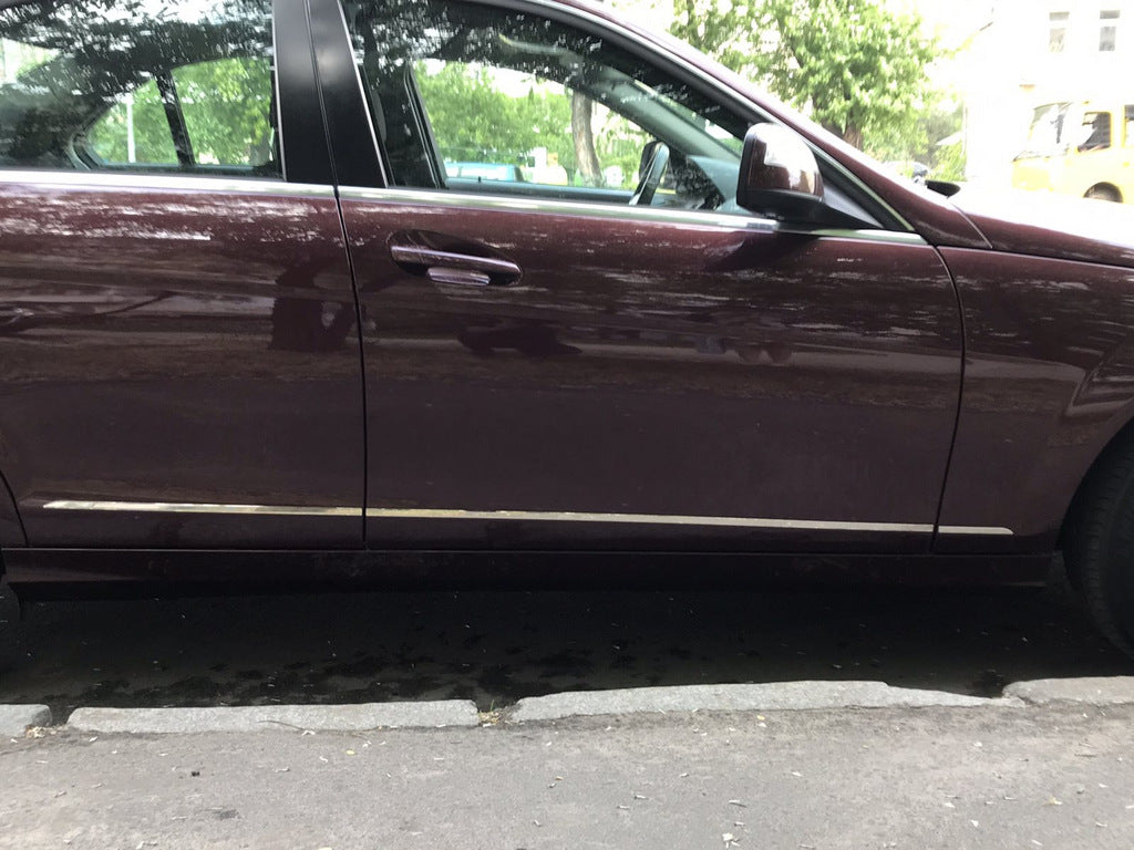 Stainless Steel Door Moulding Covers (6 pcs) for Mercedes C-class W204 2007-2015 - image 1