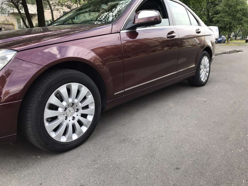 Stainless Steel Door Moulding Covers (6 pcs) for Mercedes C-class W204 2007-2015 - image 7