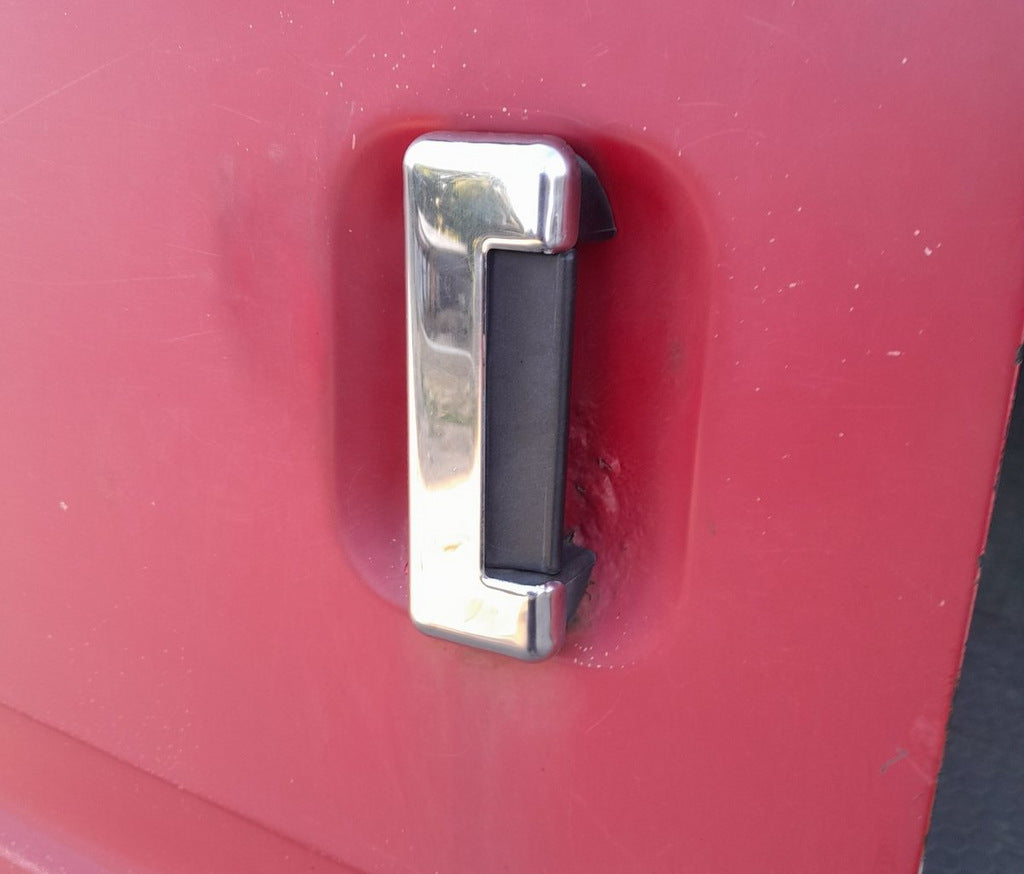 Chrome Door Handle Covers (4 pcs, Stainless Steel) for Ford Transit 1991-2000 - image 1