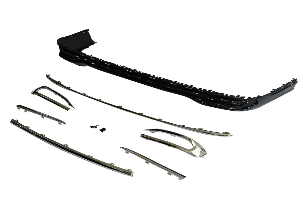 Rear Diffuser with Chrome Horch for Audi A8 2018- - image 4