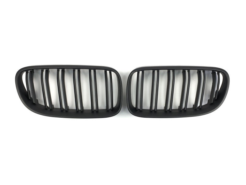 M-Look Kidney Grilles (for 2010-2013, Matte Black) for BMW 3 Series E92/E93 2006–2013 - image 2