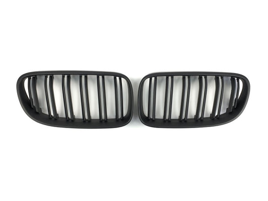 M-Look Kidney Grilles (for 2010-2013, Matte Black) for BMW 3 Series E92/E93 2006–2013 - image 2