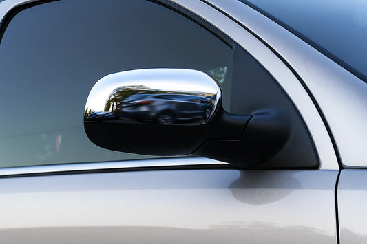 Mirror Covers (2 pcs, Stainless Steel) for Opel Corsa C 2000-2006 - image 2