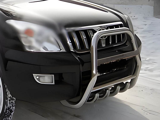 The high bumper guard (stainless) for Toyota Land Cruiser Prado 120 - Reelken Auto