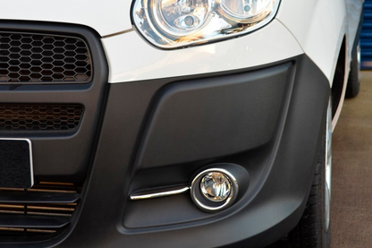 Fog Light Trims with Stripes (2010-2015, 4 pcs, Stainless Steel) for Fiat Doblo II 2010-2022 - image 7