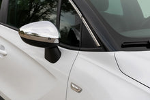 Mirror Covers (2 pcs, Stainless Steel) for Opel Crossland X 2017-2024 - image 1