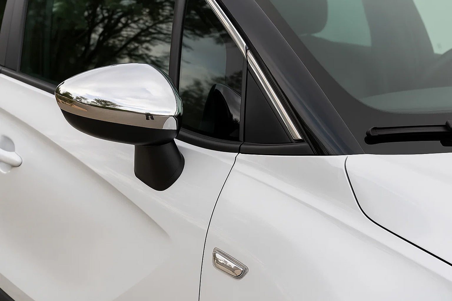 Mirror Covers (2 pcs, Stainless Steel) for Citroen C-4 2010-2018 - image 5