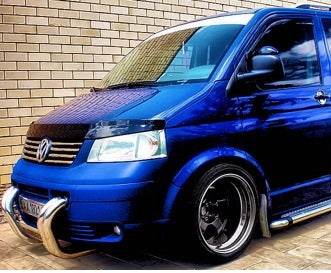 Kenguryatnik ST006-04 nostrils (stainless) for Volkswagen T5 Transporter 2003-2010 - Reelken Auto