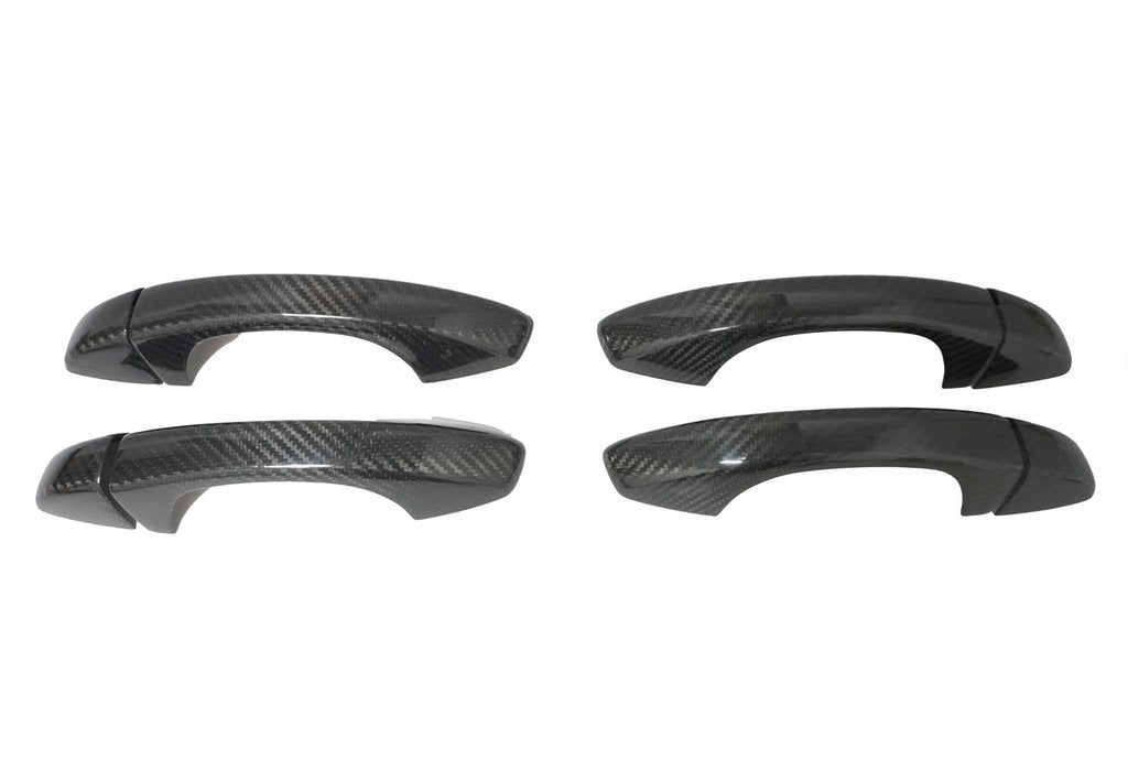 Door Handle Covers (4 pcs, Carbon) for Seat Leon 2013-2020 - image 1