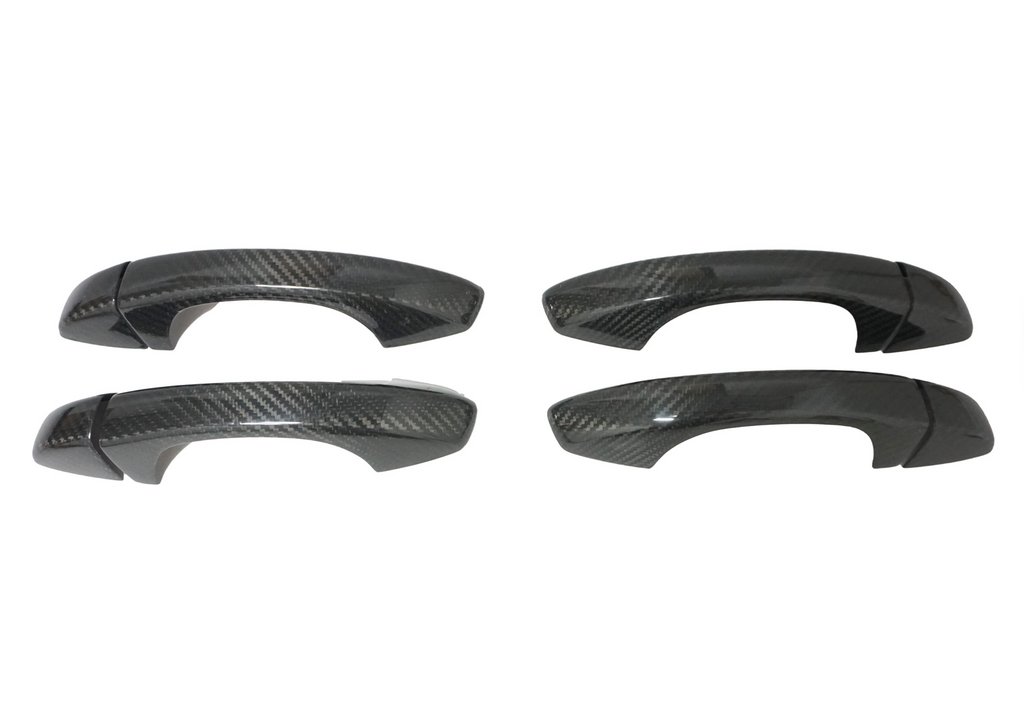Door Handle Covers (4 pcs, Real Carbon) for Seat Ateca 2016- - image 1