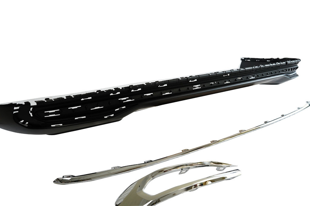 Rear diffuser with chrome for Audi A8 2018- - image 11