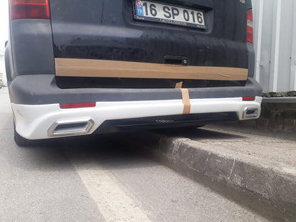 Rear lower Sport 3 bumper extension (primed for painting) for Volkswagen T5 Caravelle 2004-2010 - image 3