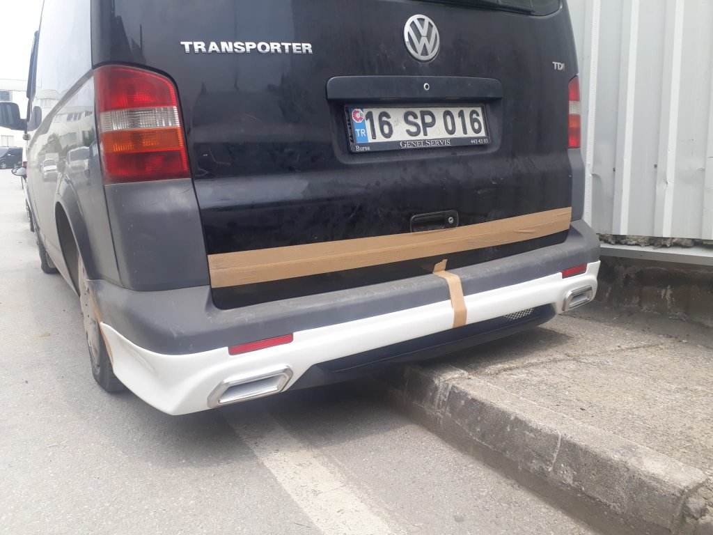 Rear lower cover Sport 3 (for painting) for Volkswagen T5 Multivan 2003-2010 - Reelken Auto