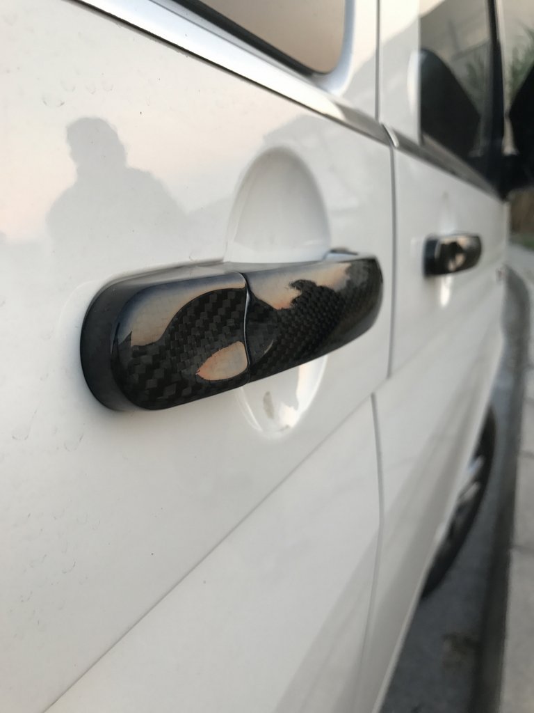 Handle Covers (Real Carbon) for Volkswagen Caddy 2004-2010 - image 2