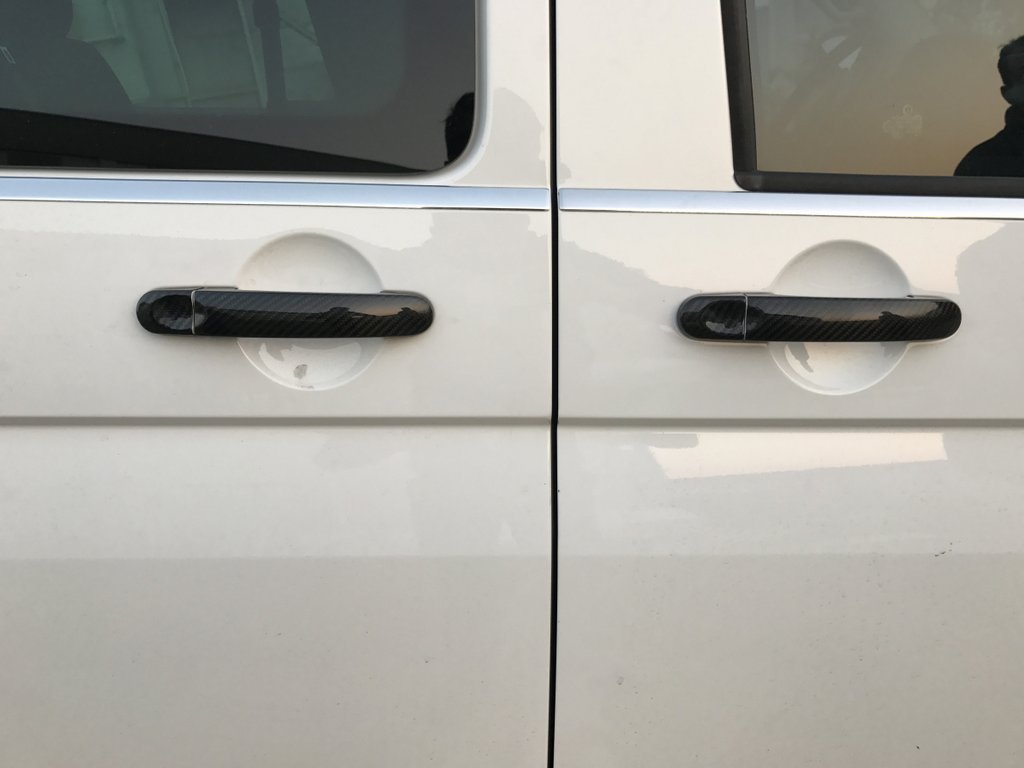 Pads on the handles (natural carbon) for Volkswagen Caddy 2015-2020 - image 5