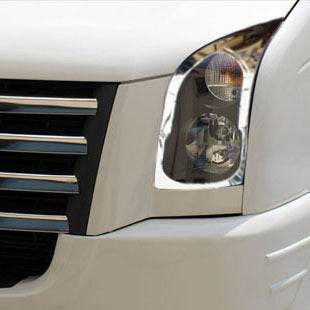 Trim for headlamp (2 pieces, stainless steel) for Volkswagen Crafter 2006-2016 - Reelken Auto