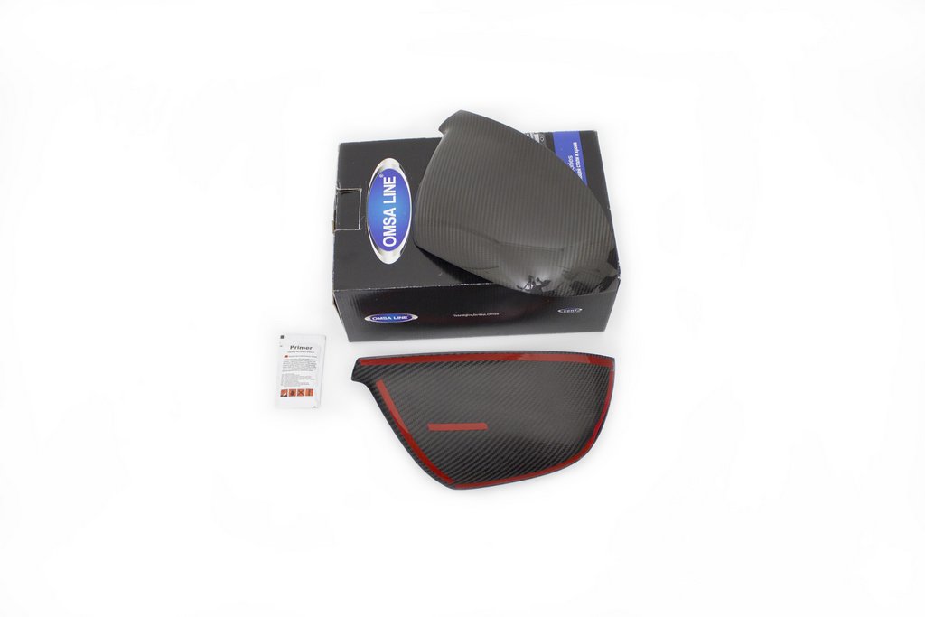 Lining the mirrors (2 pieces, carbon fiber) for Volkswagen T5 2010-2015 - image 2