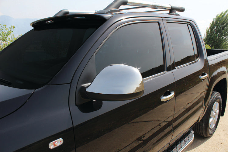 Mirror Covers (2 pcs, Stainless Steel) for Volkswagen Amarok 2010-2022 - image 1