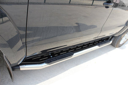 Side Amazon Silver (2 PCs, stainless steel) for Mitsubishi L200 2006-2015 - image 1