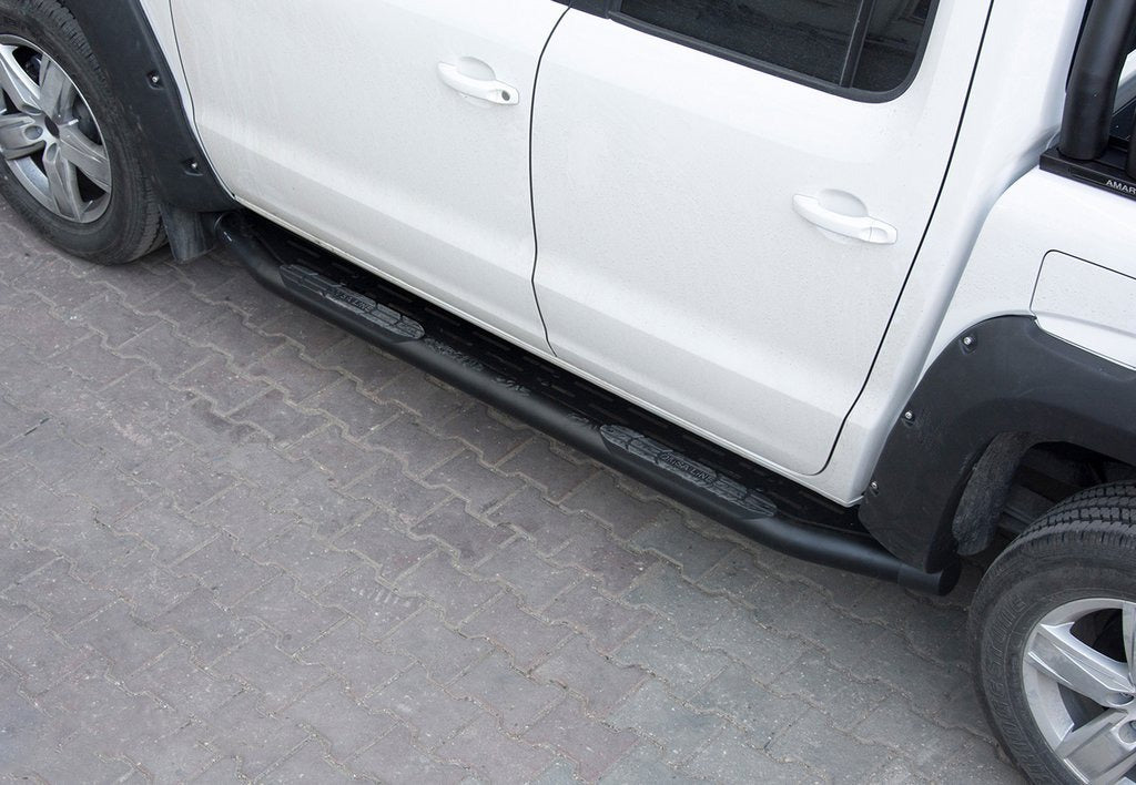 Side Steps Amazon Black (2 pcs, black) for Volkswagen Amarok 2010-2022 - image 1