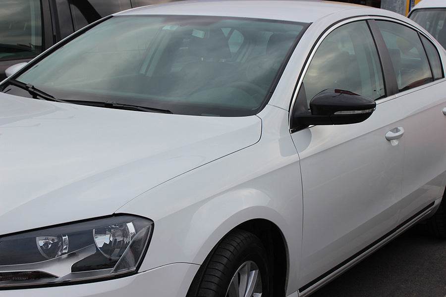 Covers for mirrors (2 pcs, natural carbon) for Volkswagen Passat CC 2008↗ - Reelken Auto