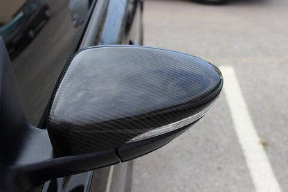 Mirror Covers (2 pcs, Real Carbon) for Volkswagen Scirocco 2008-2017 - image 8