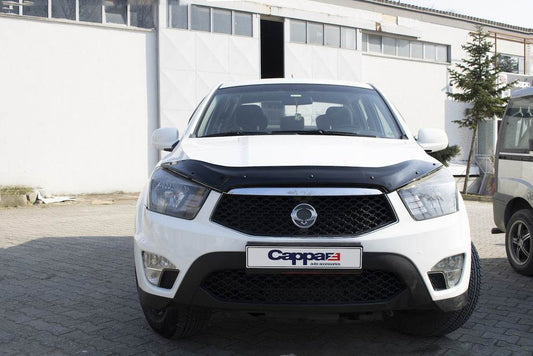 The hood deflector 2013+ (EuroCap) for SsangYong Korando 2010-2019 - Reelken Auto