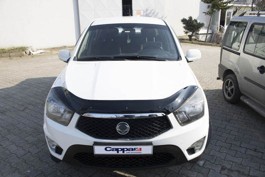 The hood deflector 2013+ (EuroCap) for SsangYong Korando 2010-2019 - Reelken Auto