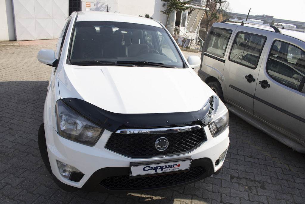The hood deflector 2013+ (EuroCap) for SsangYong Korando 2010-2019 - Reelken Auto