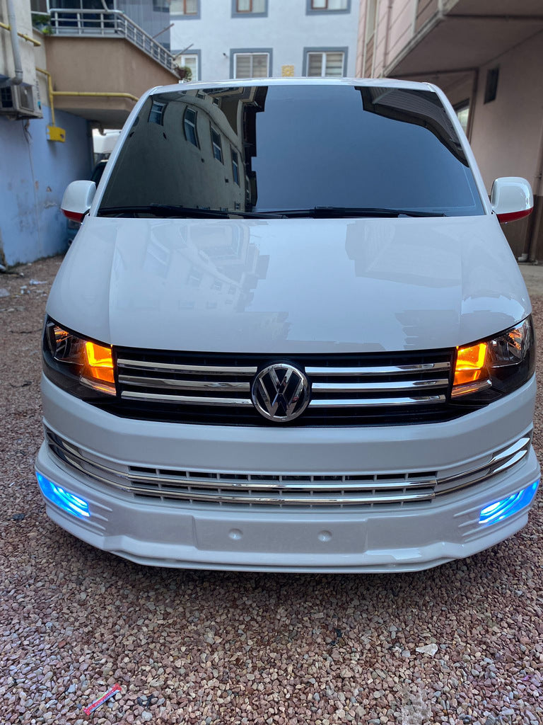 Front bumper lip Genis 2015-2018 (primed for painting) for Volkswagen T6 2015-2024 - image 2