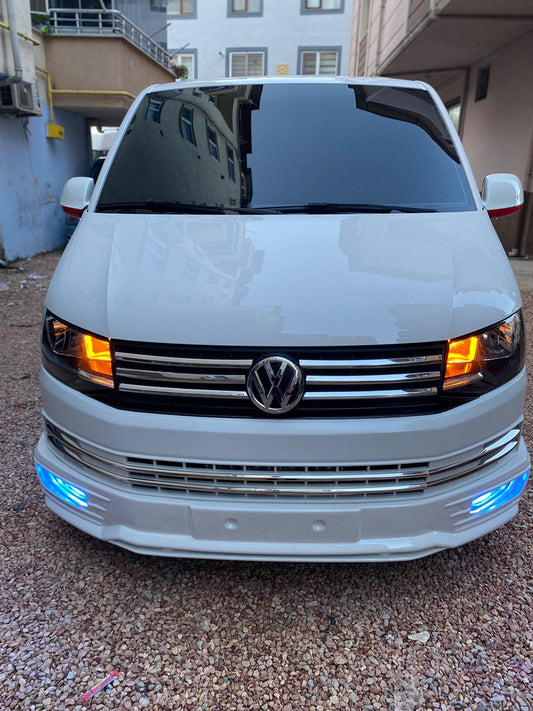 Front bumper lip Genis 2015-2018 (primed for painting) for Volkswagen T6 2015-2024 - image 2