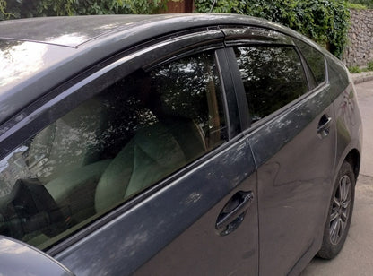 Window Deflectors (4 pcs, Sunplex Sport) for Toyota Prius 2009-2015 - image 1